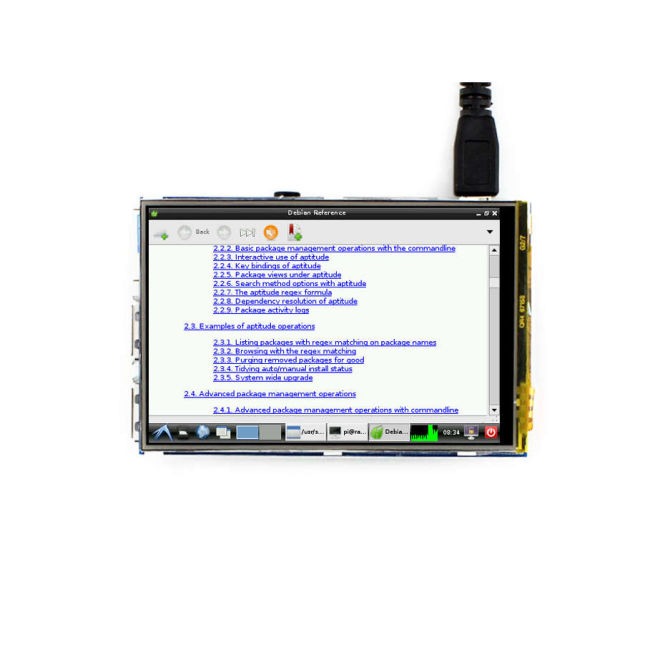 WaveShare 3,5'' Raspberry Pi Touch LCD Display (Primary Display) - 7