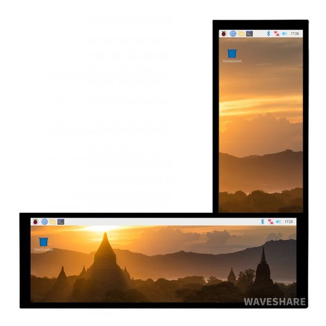 WaveShare 7.9 inch HDMI Capacitive Touch Screen LCD - 400x1280 - 3