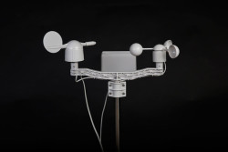 Weather Station Kit with Anemometer-Wind Vane-Rain Bucket - 2