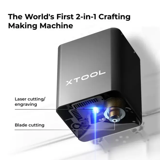 xTool M1 Deluxe 2.0 Laser Engraver and Vinyl Cutter - 10W - 6