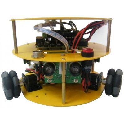 Yuvarlak Tipli 48 mm Omni Tekerlekli Hazır Robot Platformu (Dahili Sensör, Motor ve Anakartı) - 10019 - 2