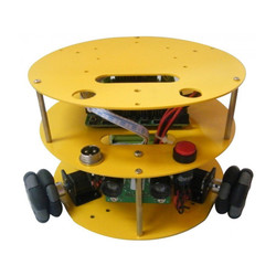 Yuvarlak Tipli 48 mm Omni Tekerlekli Hazır Robot Platformu (Dahili Sensör, Motor ve Anakartı) - 10019 
